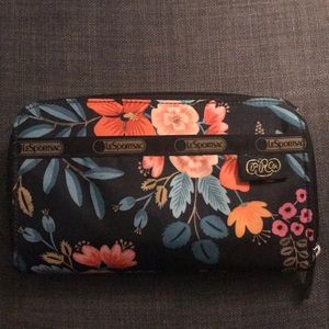 NWOT Lesportsac Rifle Paper Co Wallet
